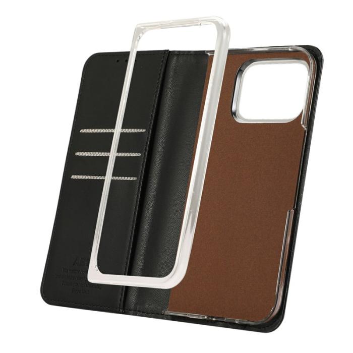 ABEEL - ABEEL Google Pixel 10 Pro Fodral RFID Blocker Läder Svart