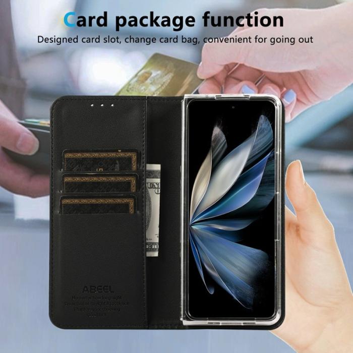 ABEEL - ABEEL Google Pixel 10 Pro Fodral RFID Blocker Läder Svart