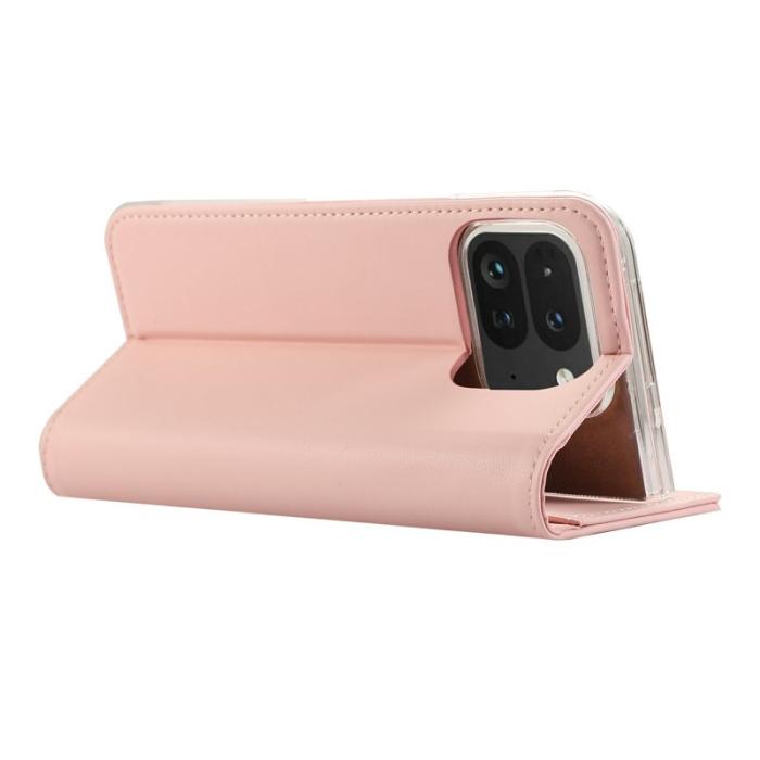 ABEEL - ABEEL Google Pixel 10 Pro Fodral RFID Blockering Läder - Rosa