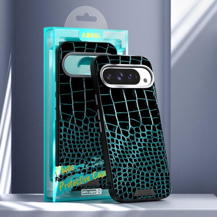 ABEEL - ABEEL Google Pixel 10 Pro XL Skal MagSafe Krokodil Röd