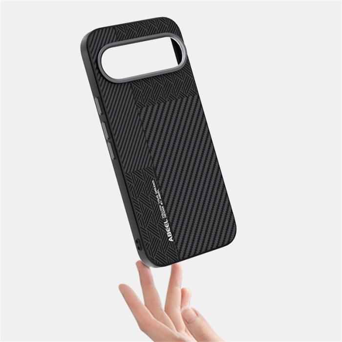 ABEEL - ABEEL Google Pixel 10 Pro XL Skal PC TPU Aluminium Läder - Textur 1