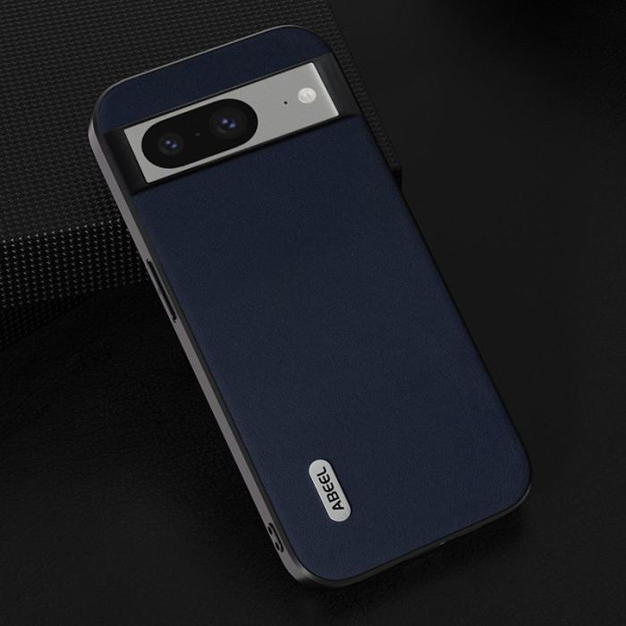 ABEEL - ABEEL Google Pixel 8 Mobilskal Äkta Läder - Blå