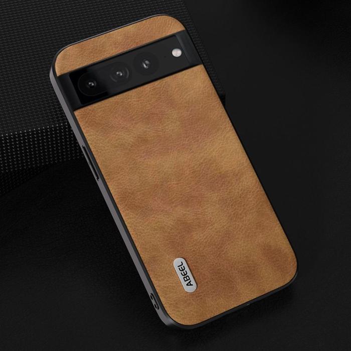 ABEEL - ABEEL Google Pixel 8 Pro Mobilskal Shockproof Retro PU Läder Brun