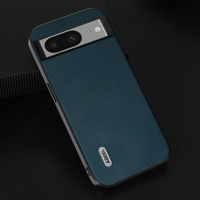 ABEEL - ABEEL Google Pixel 8 Mobilskal Nappa Textur Äkta Läder Grön