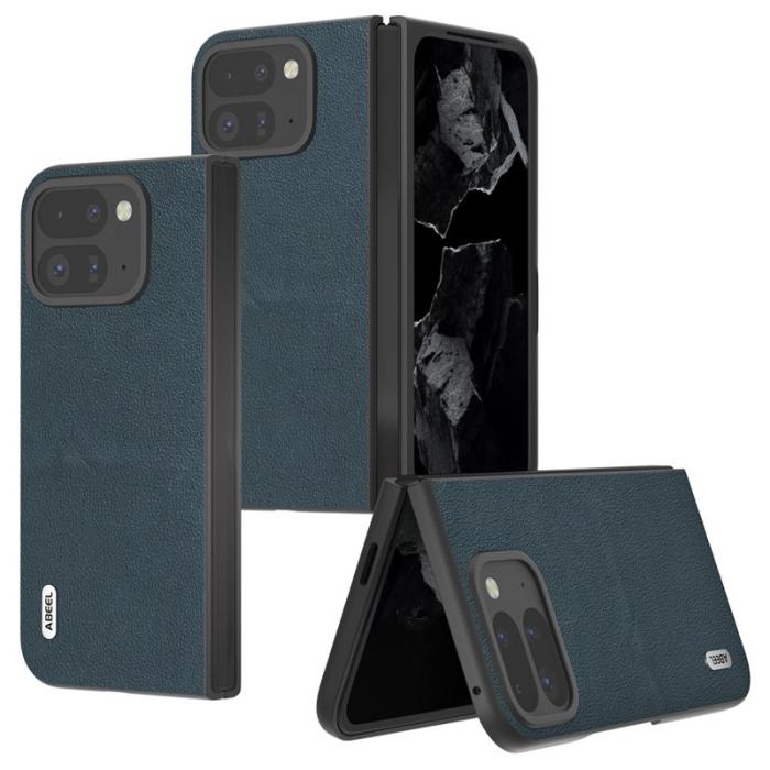 ABEEL - ABEEL Google Pixel 9 Pro Fold 5G Skal i Äkta Läder - Grön