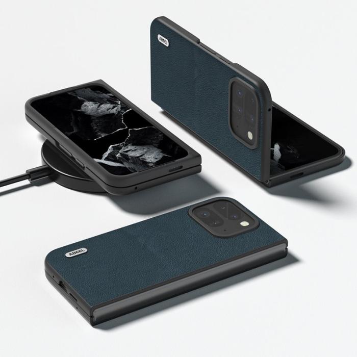 ABEEL - ABEEL Google Pixel 9 Pro Fold 5G Skal i Äkta Läder - Grön