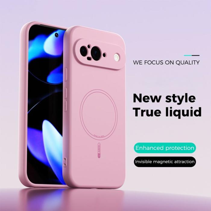 ABEEL - ABEEL Google Pixel 9 Pro Skal MagSafe Kompatibel Rosa