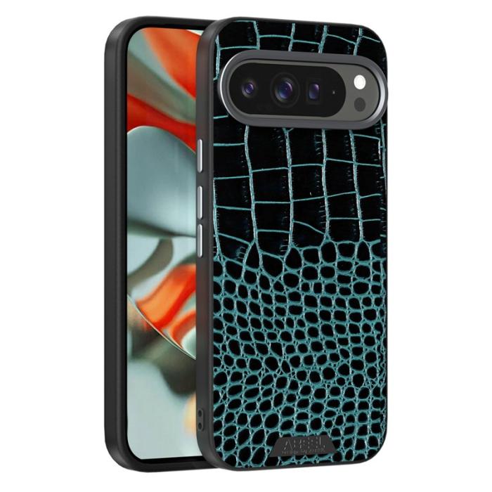 ABEEL - ABEEL Google Pixel 9 Pro XL Skal MagSafe Krokodilgrön