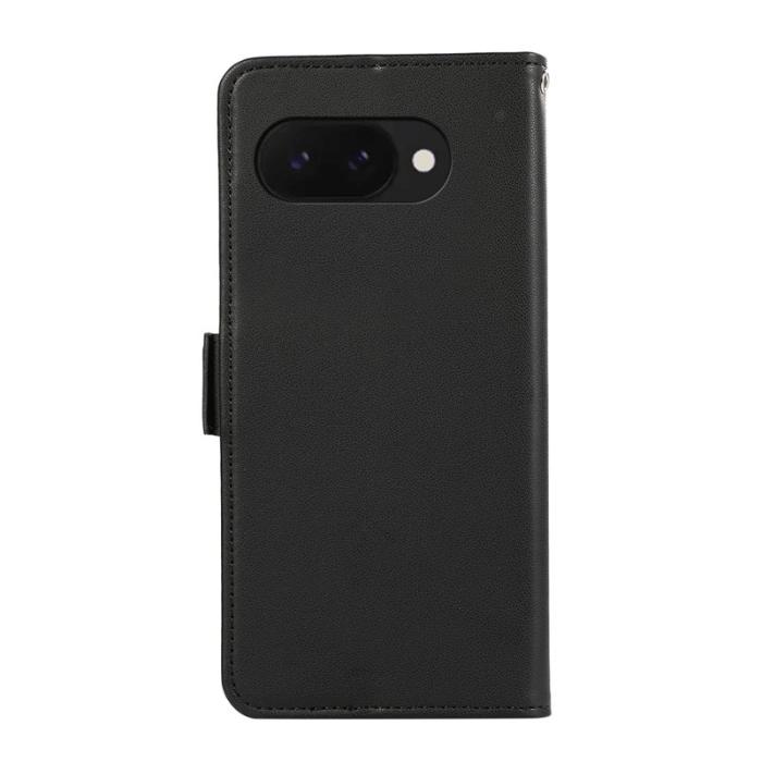 ABEEL - ABEEL Google Pixel 9a Skal Läder Fodral med RFID Skydd - Svart
