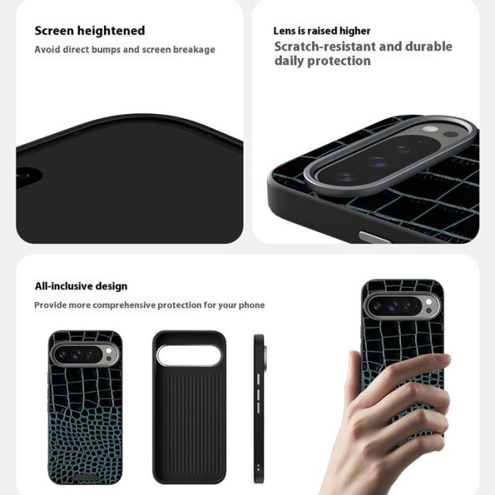 ABEEL - ABEEL Google Pixel 9a Skal MagSafe Kompatibel Krokodilkaffe