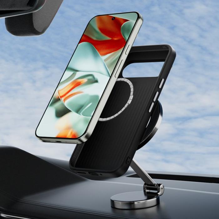 ABEEL - ABEEL Google Pixel 9a Skal MagSafe Micro-Prägling Svart