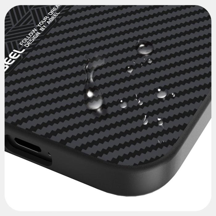 ABEEL - ABEEL Google Pixel 9a Skal PC TPU Aluminium PU Läder - Textur 1