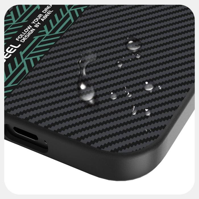 ABEEL - ABEEL Google Pixel 9a Skal PC TPU Aluminium PU Läder - Textur 2