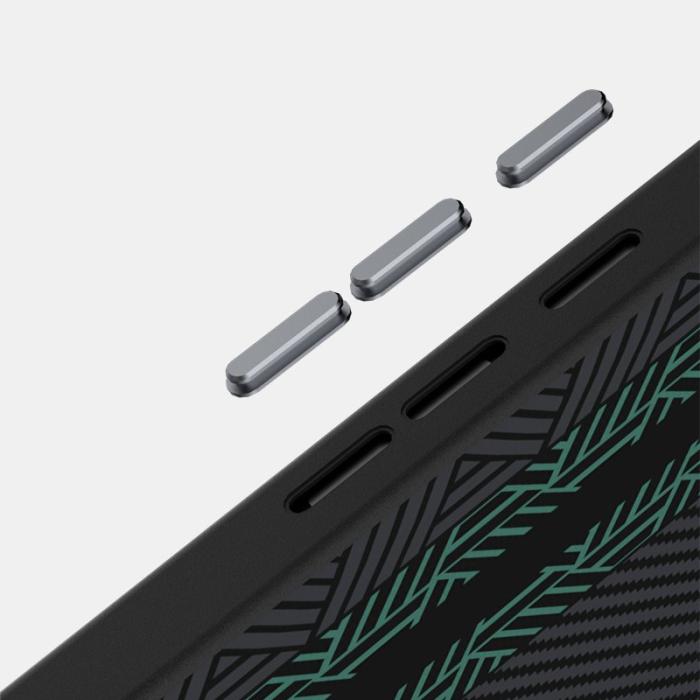 ABEEL - ABEEL Google Pixel 9a Skal PC TPU Aluminium PU Läder - Textur 2