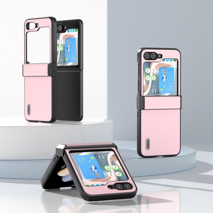 ABEEL - ABEEL Hinge Design Fodral för Samsung Galaxy Z Flip5 5G - Rosa