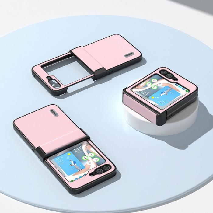 ABEEL - ABEEL Hinge Design Fodral för Samsung Galaxy Z Flip5 5G - Rosa