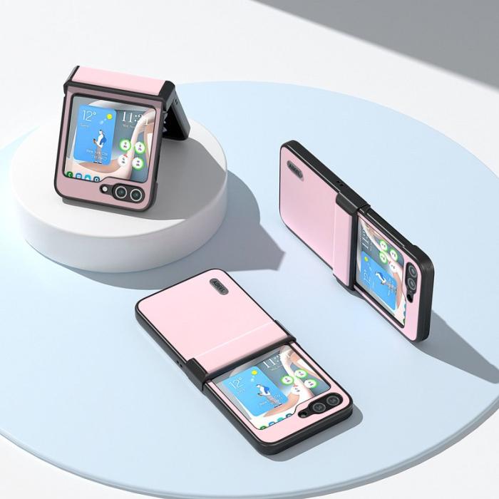 ABEEL - ABEEL Hinge Design Fodral för Samsung Galaxy Z Flip5 5G - Rosa