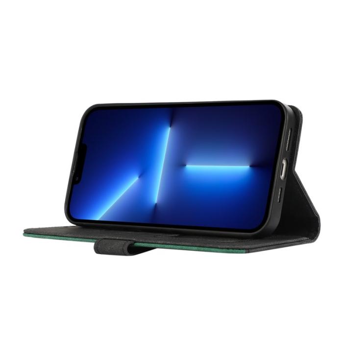 ABEEL - ABEEL iPhone 13 Pro Fodral RFID Blocking Läder Svart