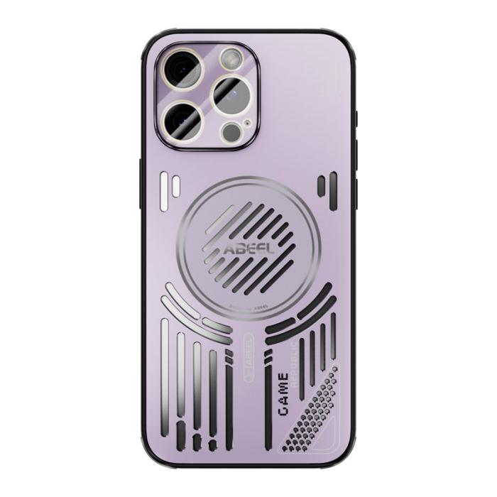 ABEEL - ABEEL iPhone 13 Pro Skal Aluminium + PC + TPU - Rosa Lila