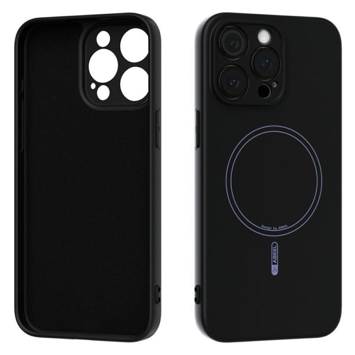 ABEEL - ABEEL iPhone 13 Pro Skal MagSafe Liquid Silicone Svart