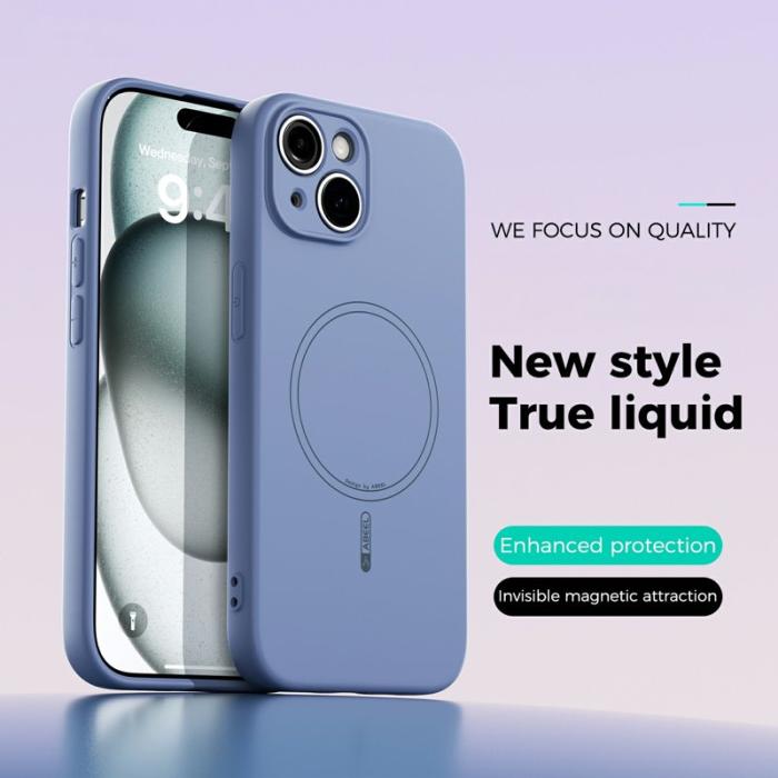 ABEEL - ABEEL iPhone 13 Skal MagSafe Kompatibel Sky Blue
