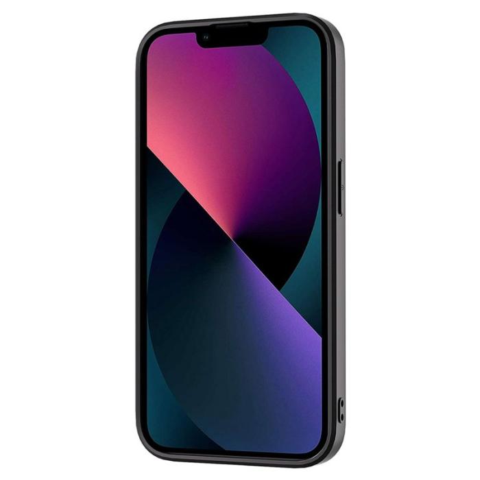 ABEEL - ABEEL iPhone 13 Skal Silkeslen Läder PC+TPU Grön