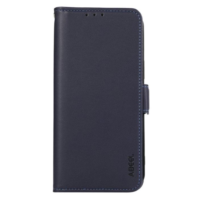 ABEEL - ABEEL iPhone 14 Plus Fodral Flip Wallet Läder med RFID Blå