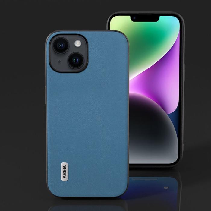 ABEEL - ABEEL iPhone 14 Plus Skal Scratch Resistant Textured Sky Blue