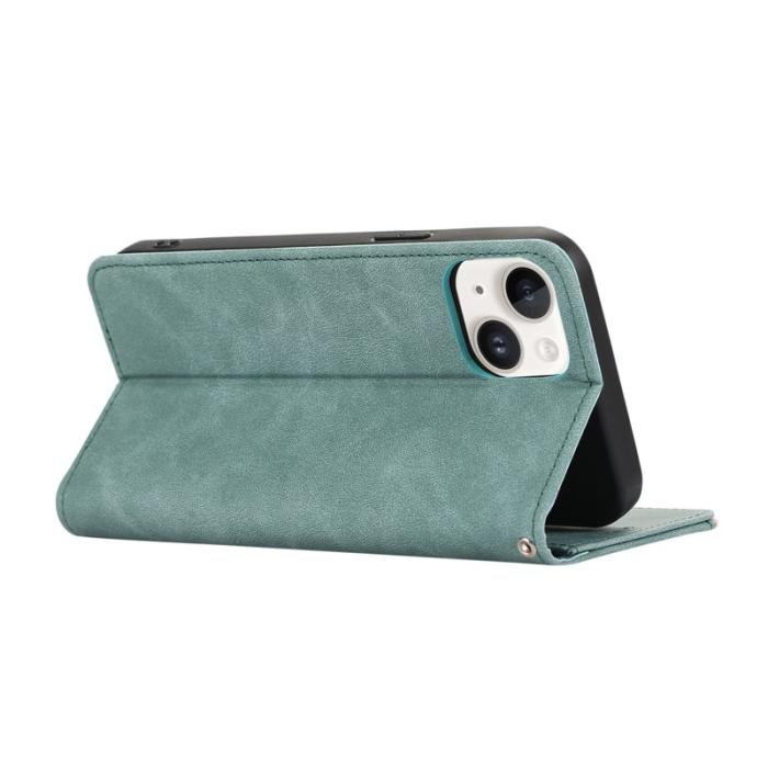 ABEEL - ABEEL iPhone 14 Plus Wallet Case PU Läder RFID Skydd - Baby Blue