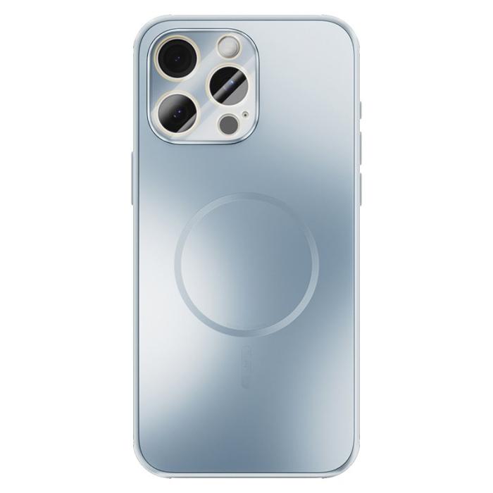 ABEEL - ABEEL iPhone 14 Pro Max Skal Magnetisk TPU PC Kyl Matte Baby Blue