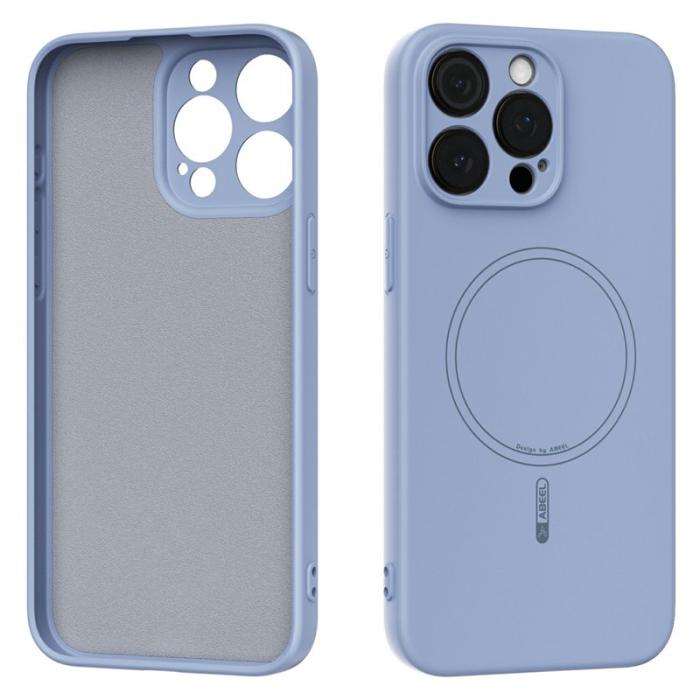 ABEEL - ABEEL iPhone 14 Pro Max Skal MagSafe Sky Blue Liquid Silicone