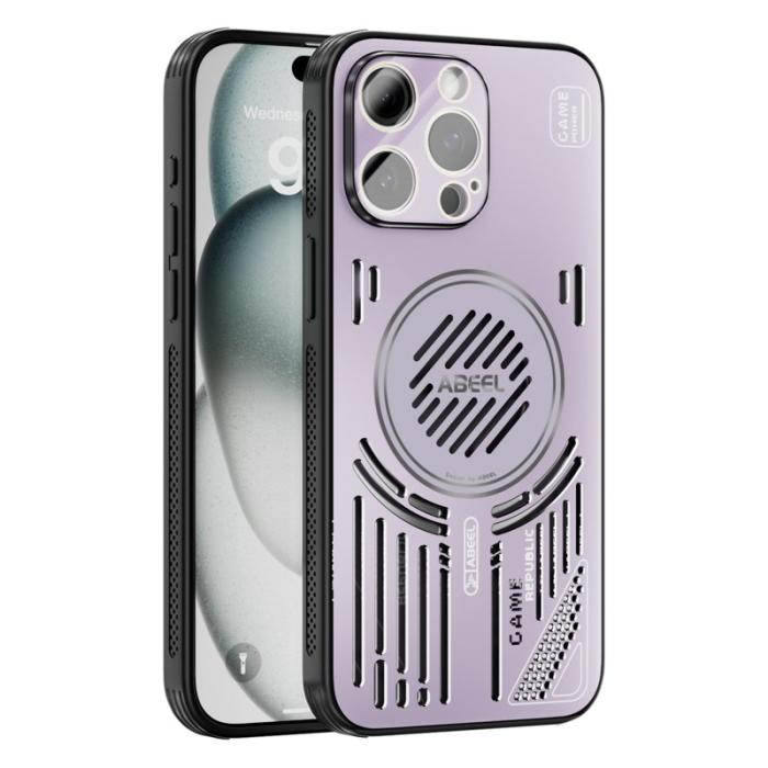 ABEEL - ABEEL iPhone 14 Pro Skal Aluminium + PC + TPU - Rosa Lila