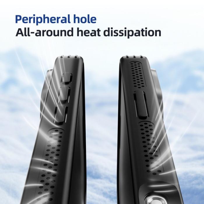 ABEEL - ABEEL iPhone 14 Pro Skal Magnetiskt TPU PC Kylande Matt Vit