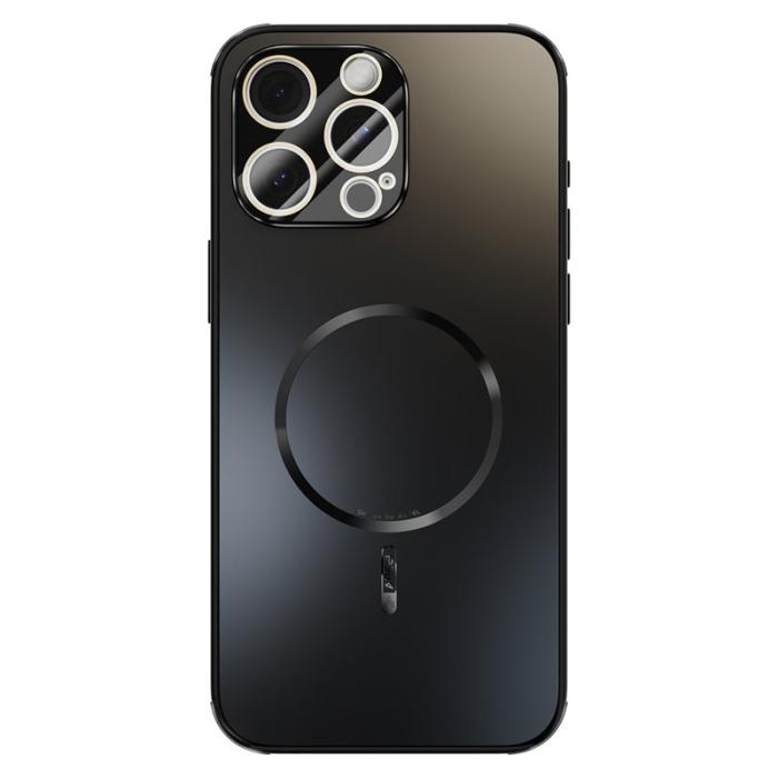 ABEEL - ABEEL iPhone 15 Pro Max Skal Magnetisk TPU PC Kylmatte Svart