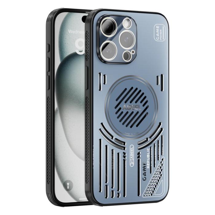 ABEEL - ABEEL iPhone 15 Pro Skal Aluminium + PC + TPU - Blå