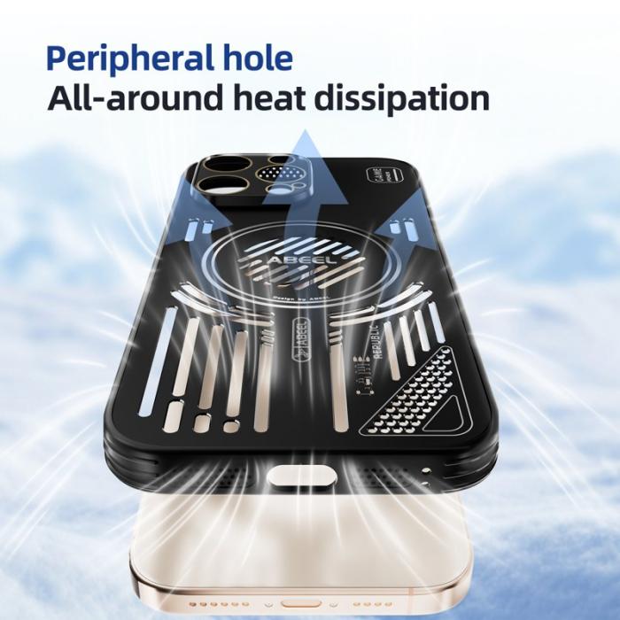 ABEEL - ABEEL iPhone 15 Pro Skal Aluminium + PC + TPU - Svart