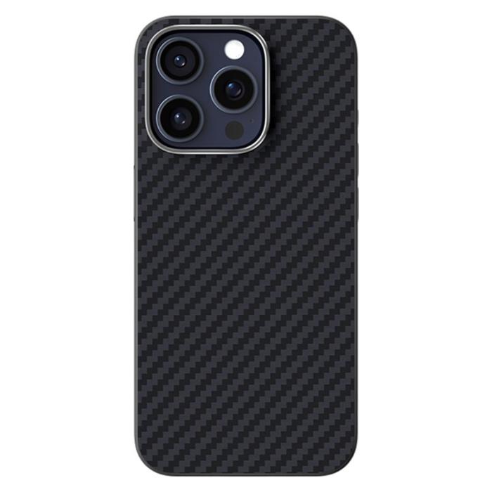 ABEEL - ABEEL iPhone 15 Pro Skal MagSafe Kolfiber Svart