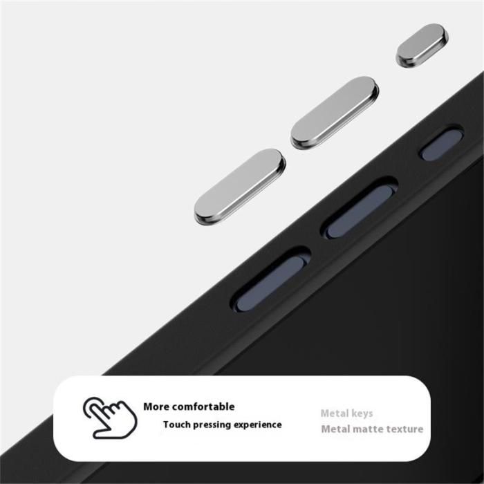 ABEEL - ABEEL iPhone 15 Pro Skal PC TPU Aluminium PU Läder - Textur 1