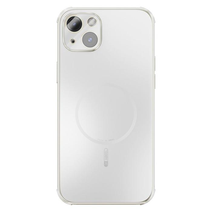 ABEEL - ABEEL iPhone 15 Skal Magnetiskt TPU PC Kylande Matt Vit