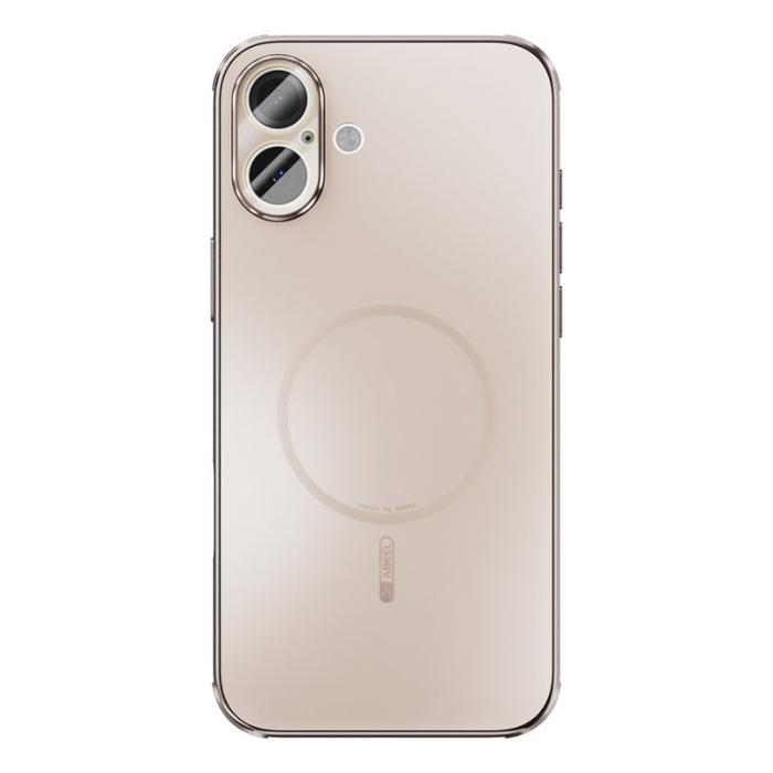 ABEEL - ABEEL iPhone 16 Plus Skal Magnetiskt TPU PC Kylmatte Guld