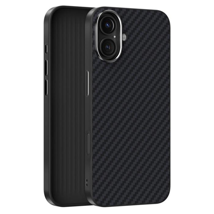 ABEEL - ABEEL iPhone 16 Plus Skal MagSafe Kolfiber Svart