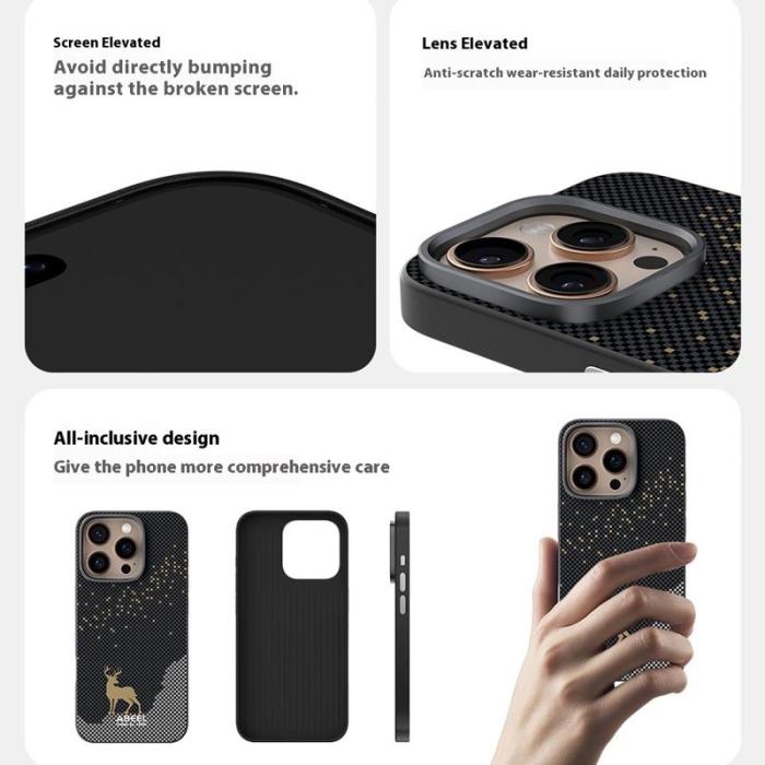 ABEEL - ABEEL iPhone 16 Plus Skal MagSafe Ultra Slim PC TPU Sunrise