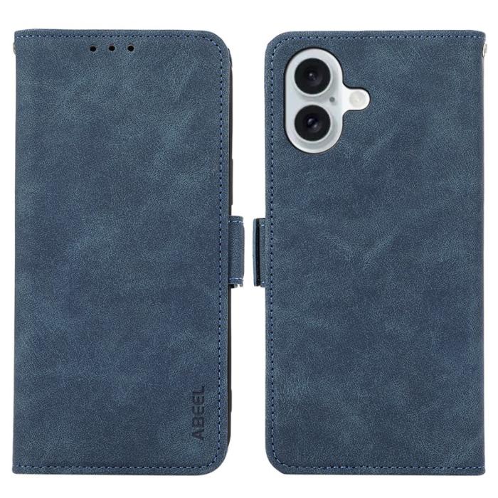 ABEEL - ABEEL iPhone 16 Plus Skal med Magnetstängning och RFID - Blå