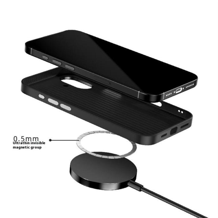 ABEEL - ABEEL iPhone 16 Plus Skal PC TPU Aluminium PU Läder - Textur 1