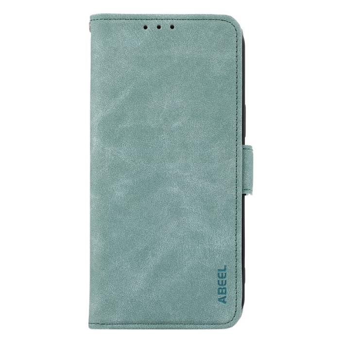 ABEEL - ABEEL iPhone 16 Pro Fodral PU Läder Folio Ställ Baby Blue