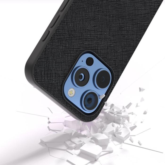 ABEEL - ABEEL iPhone 16 Pro Max Skal Äkta Läder Hybrid - Svart