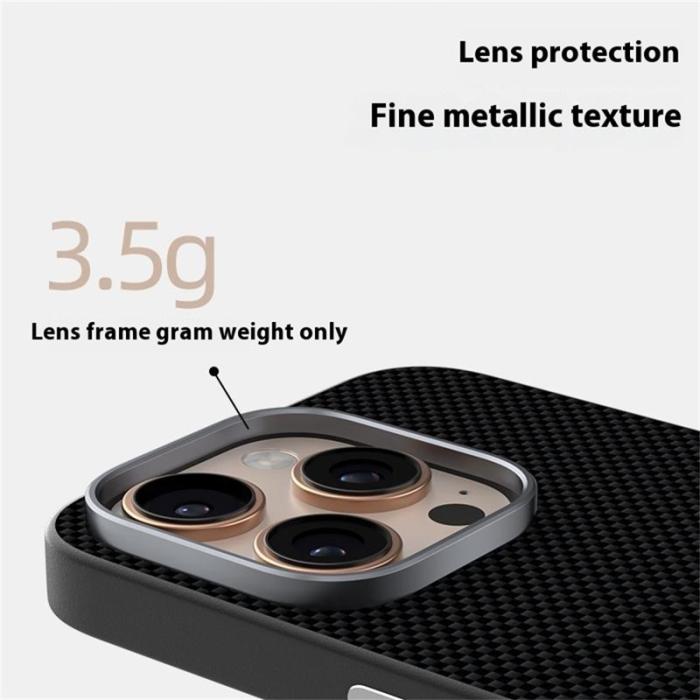 ABEEL - ABEEL iPhone 16 Pro Max Skal MagSafe Grön TPU Aluminium Läder