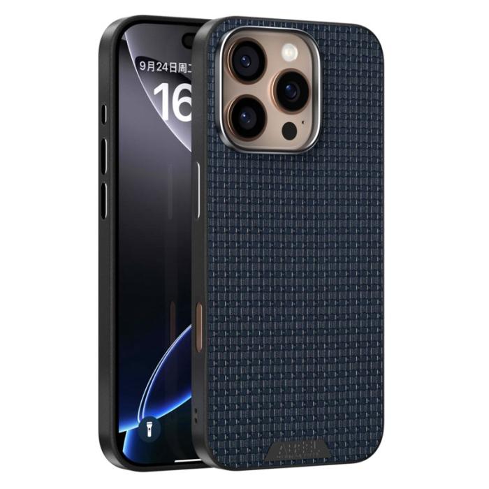 ABEEL - ABEEL iPhone 16 Pro Max Skal MagSafe Texturerad Blå
