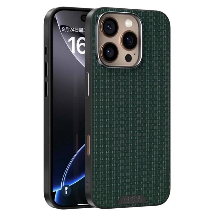 ABEEL - ABEEL iPhone 16 Pro Max Skal MagSafe Texturerad Grön