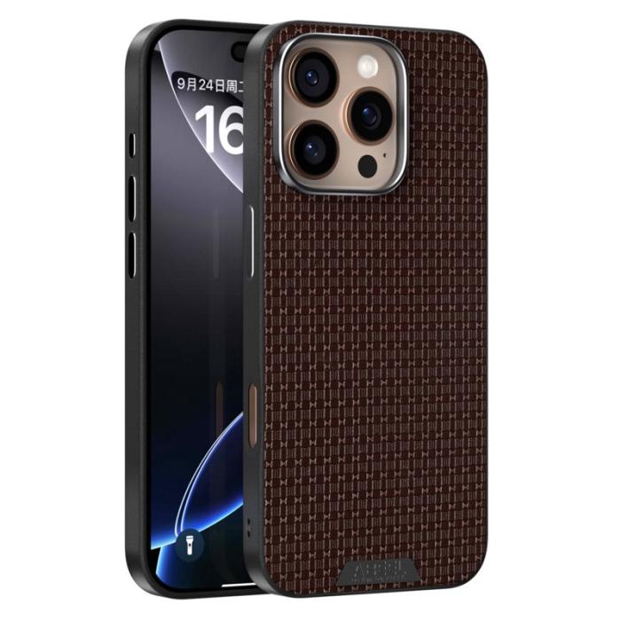 ABEEL - ABEEL iPhone 16 Pro Max Skal MagSafe Texturerad - Kaffe